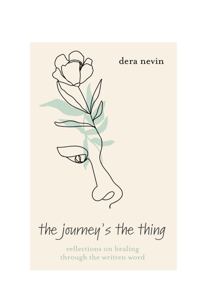 Book Cover, The Journey' The Thing, by Dera Nevin. Available in paperback, ePub, and AudioBook formats.